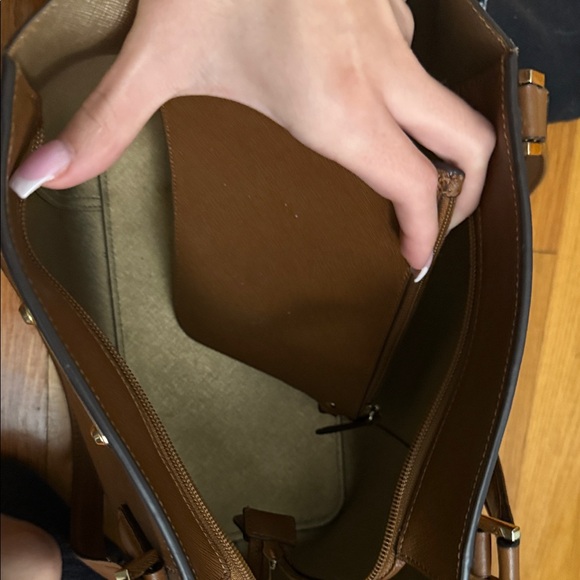 Michael Kors Tan Leather Tote - Picture 2 of 3